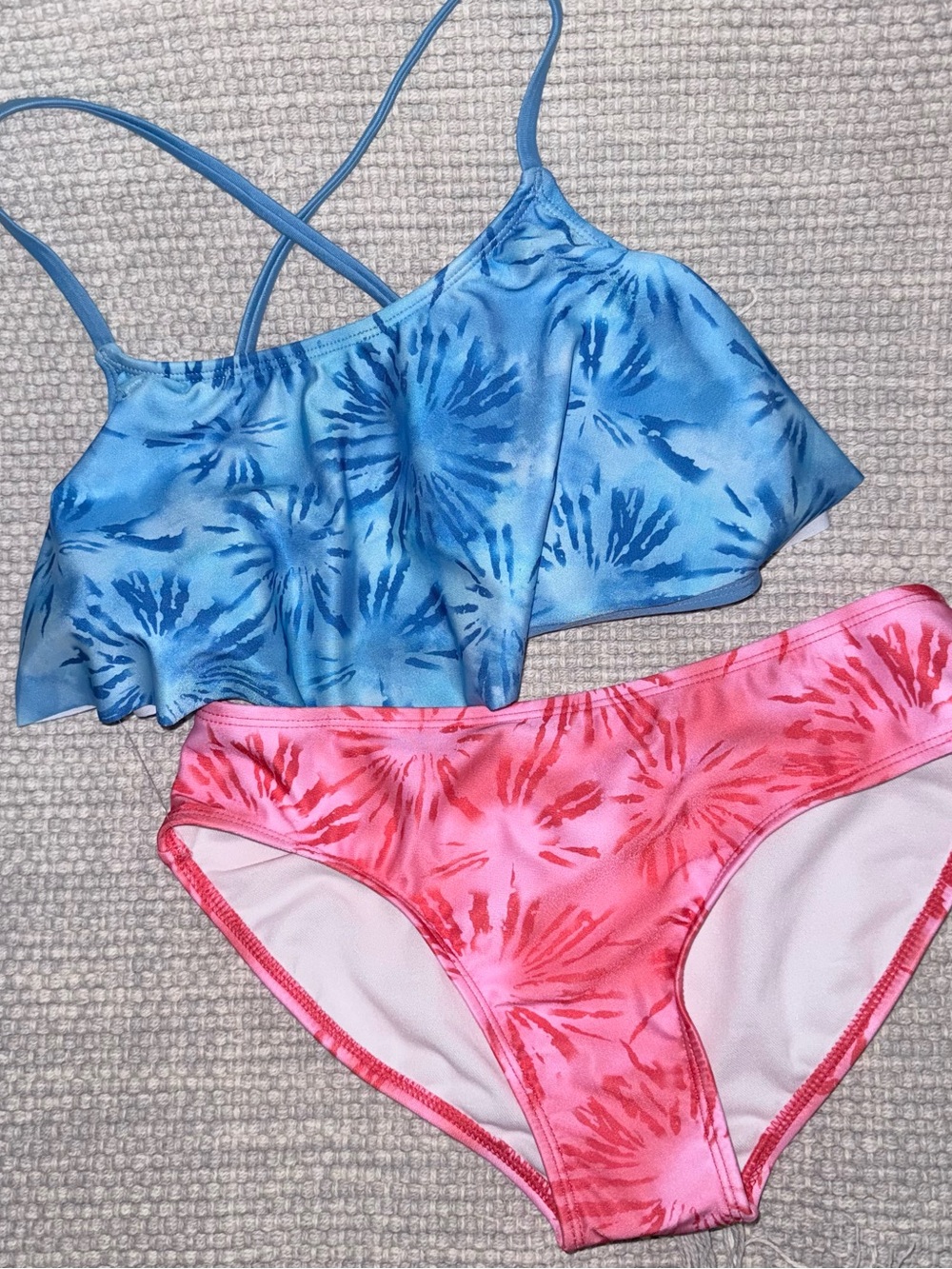 O’rageous Fireworks Bikini Set Girls 16 NWT Fire Cracker